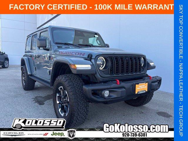 Certified 2025 Jeep Wrangler Unlimited Rubicon w/ Safety Group AWD/4WD image 1