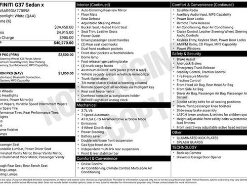 Used 2013 INFINITI G37 x w/ Premium Pkg image 13