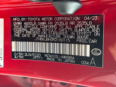 Certified 2024 Lexus UX 250h F Sport FWD image 33