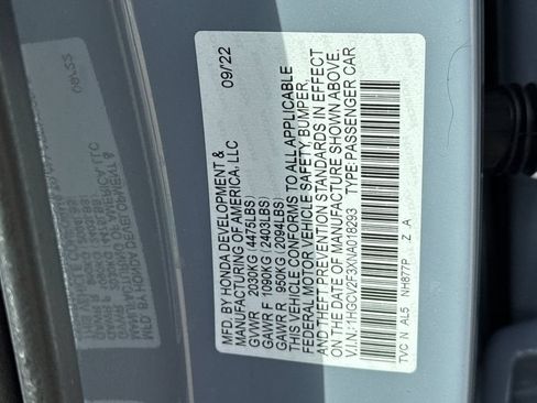 Certified 2022 Honda Accord Sport image 36
