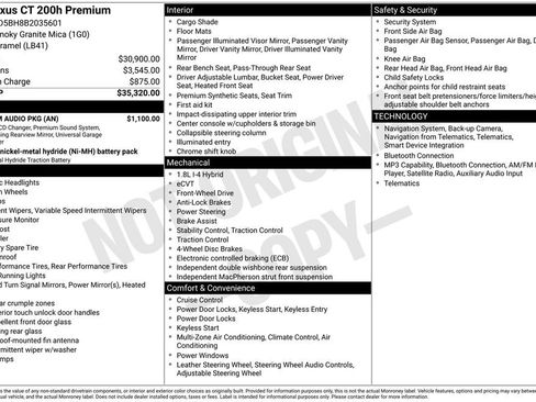 Used 2011 Lexus CT 200h Premium w/ Premium Audio Pkg FWD image 3