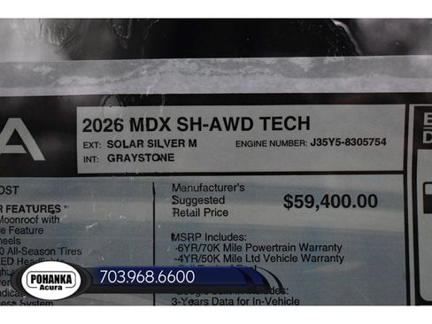 New 2026 Acura MDX w/ Technology Package AWD/4WD image 40