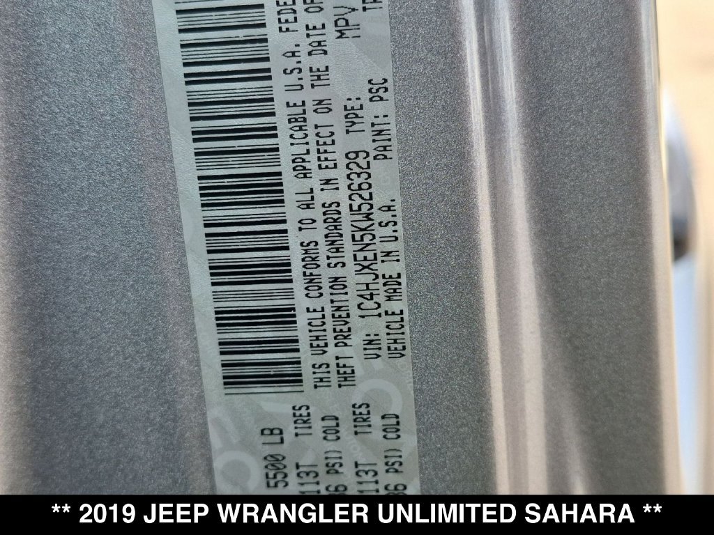 Used 2019 Jeep Wrangler Unlimited Sahara AWD/4WD image 35
