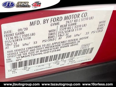 Used 2020 Ford Explorer XLT w/ Equipment Group 202A RWD image 21