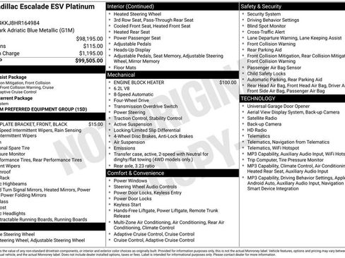 Used 2017 Cadillac Escalade ESV Platinum AWD/4WD image 21