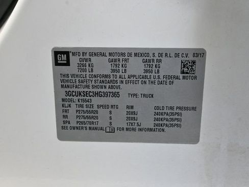 Used 2017 Chevrolet Silverado 1500 LTZ w/ Sport Package image 51