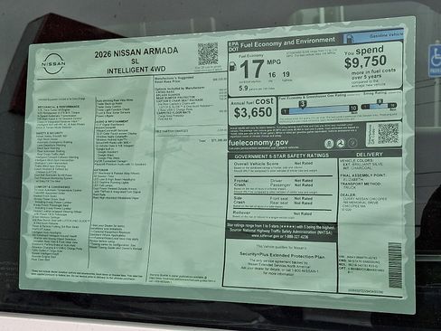New 2026 Nissan Armada SL w/ Captain's Chari Seat Package AWD/4WD image 21