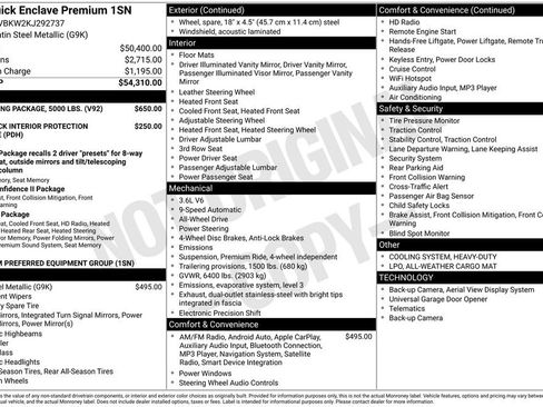 Used 2019 Buick Enclave Premium w/ Trailering Package, 5000 lbs. image 20