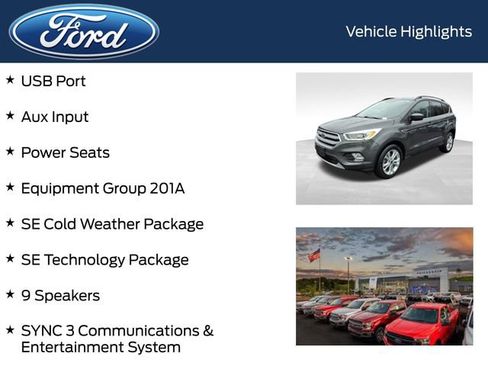 Certified 2017 Ford Escape SE w/ Equipment Group 201A image 9