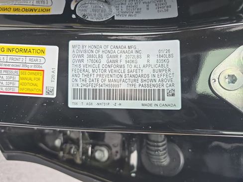 New 2026 Honda Civic Sport image 33