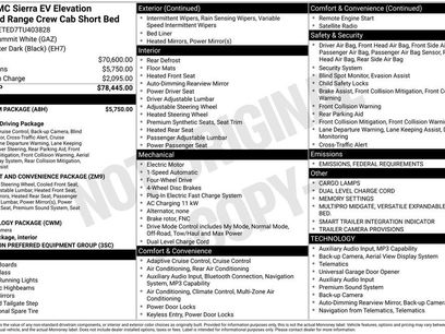 New 2026 GMC Sierra EV Elevation w/ Premium Package