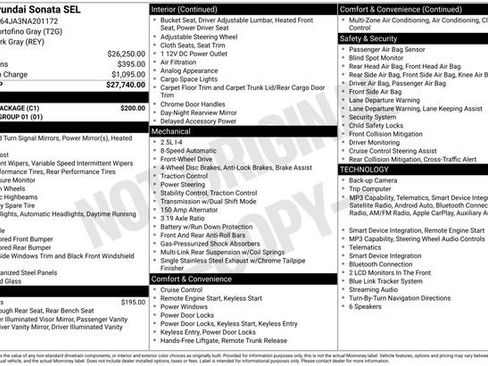 Used 2022 Hyundai Sonata SEL w/ Cargo Package FWD image 41