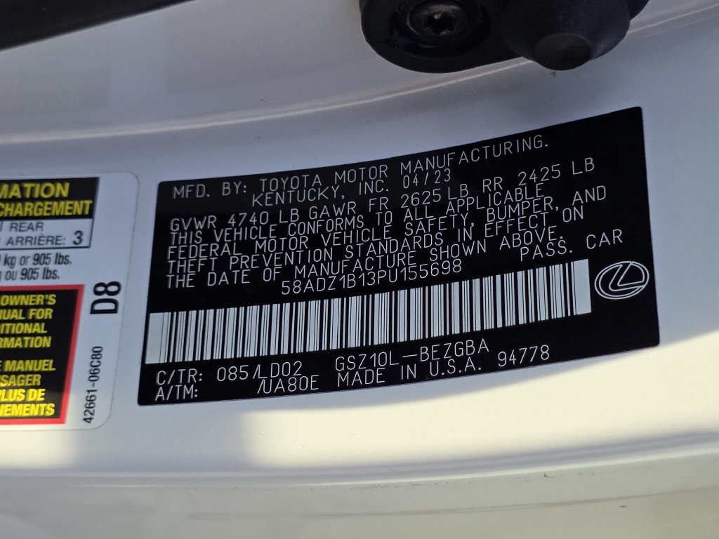 Certified 2023 Lexus ES 350 w/ Premium Package FWD image 11