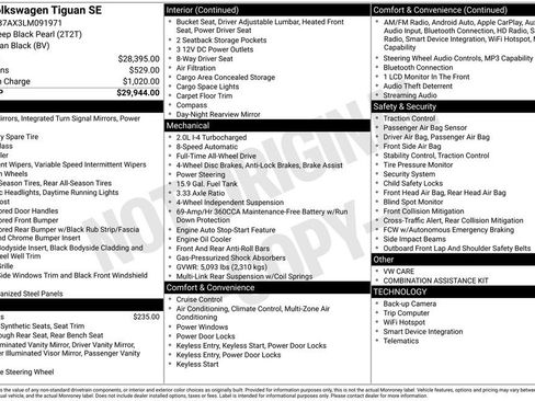 Used 2020 Volkswagen Tiguan SE image 42