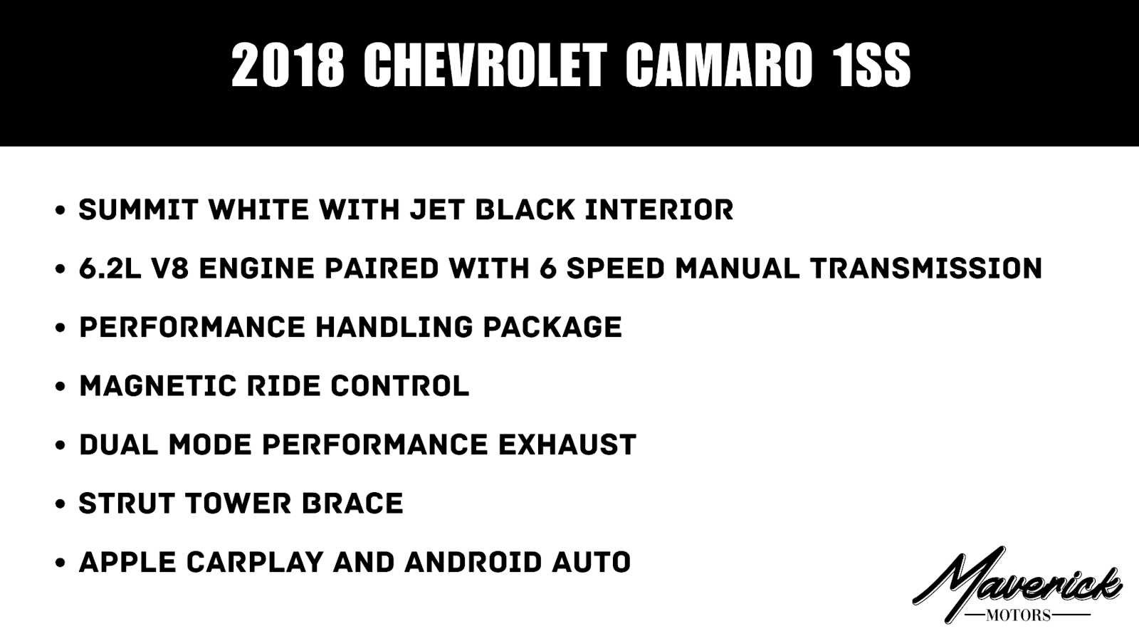 Used 2018 Chevrolet Camaro SS RWD image 2