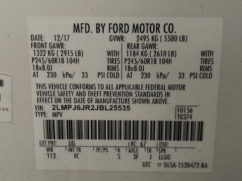 Used 2018 Lincoln MKX Premiere image 33