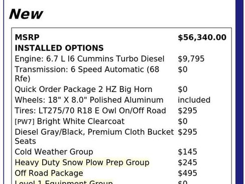 Used 2024 RAM 2500 Big Horn w/ Off Road Package AWD/4WD image 4