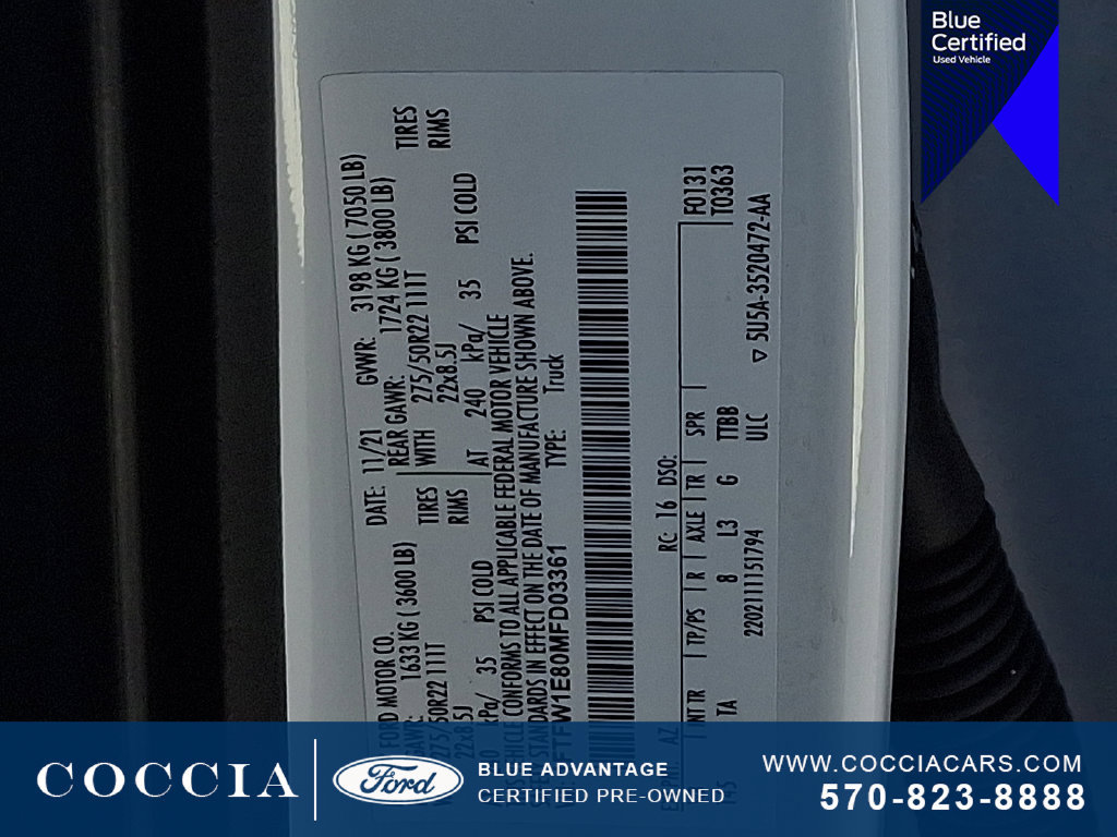 Certified 2021 Ford F150 Limited AWD/4WD image 27