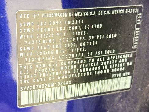 Used 2022 Volkswagen Tiguan SE image 25