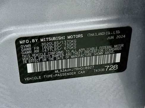 Used 2024 Mitsubishi Mirage ES FWD image 12