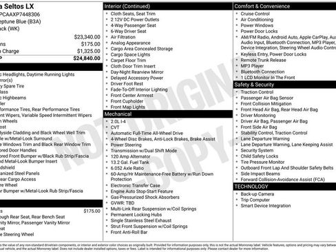 Used 2023 Kia Seltos LX image 36