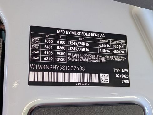 New 2025 Mercedes-Benz Sprinter 2500 image 14