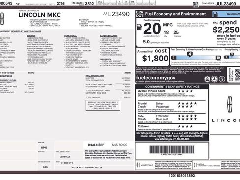 Used 2018 Lincoln MKC Reserve w/ Lincoln MKC Climate Package image 29