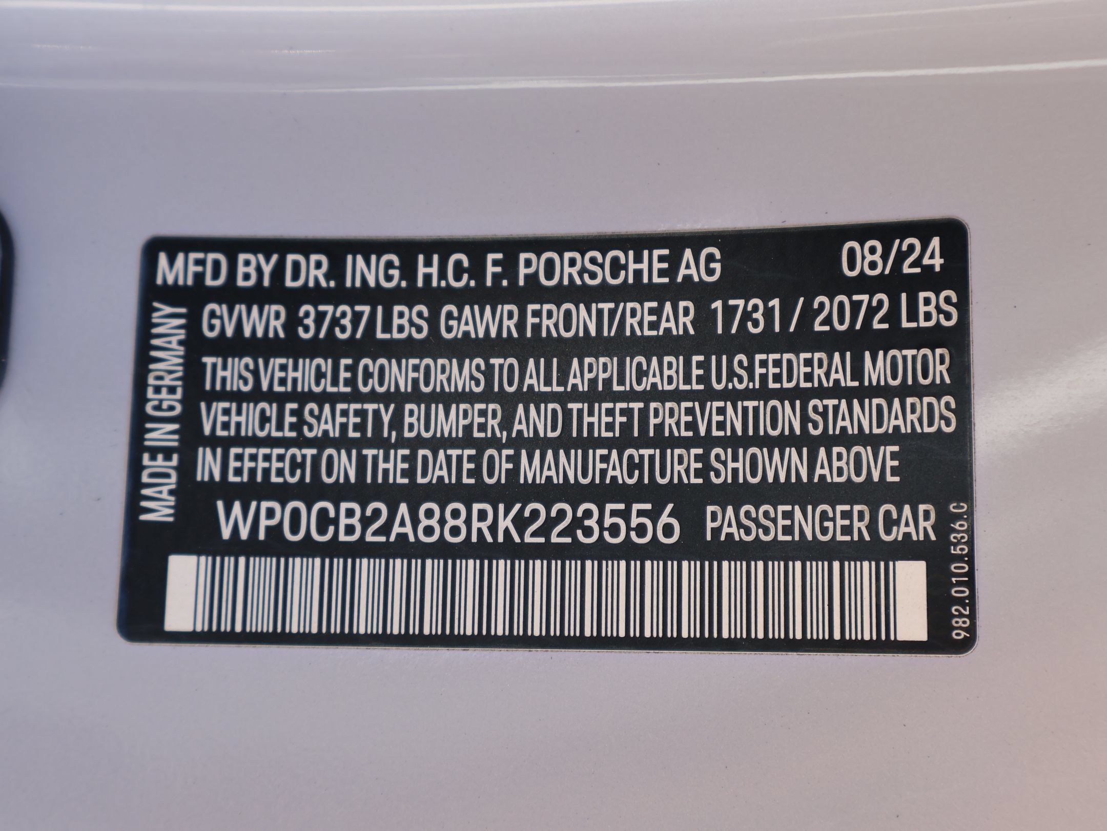 Certified 2024 Porsche 718 Boxster S RWD image 34