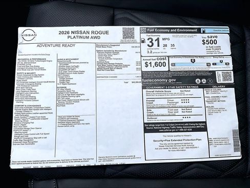 New 2026 Nissan Rogue Platinum image 21