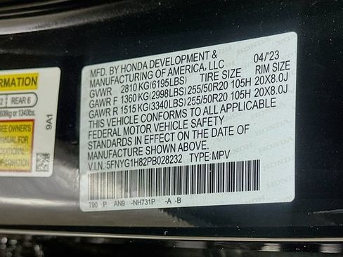 Certified 2023 Honda Pilot Elite image 38