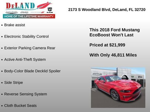 Used 2018 Ford Mustang Coupe w/ Equipment Group 101A RWD image 4