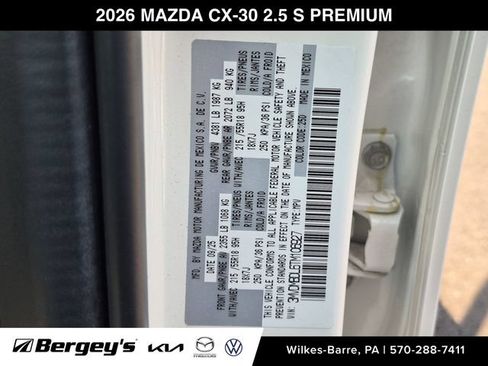 Certified 2026 MAZDA CX-30 AWD 2.5 S w/ Premium Package image 31