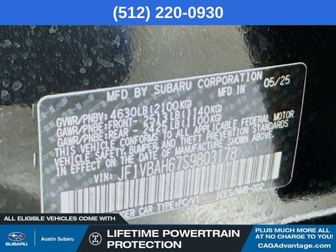 New 2025 Subaru WRX Premium image 40