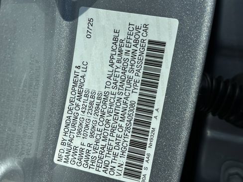 New 2025 Honda Accord LX image 31