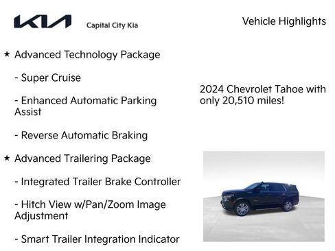 Used 2024 Chevrolet Tahoe High Country w/ Advanced Technology Package AWD/4WD image 8