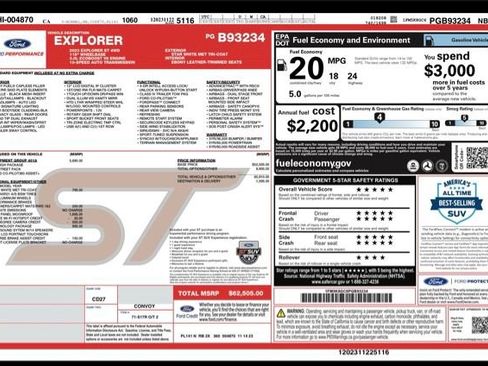 Used 2023 Ford Explorer ST w/ Equipment Group 401A AWD/4WD image 32