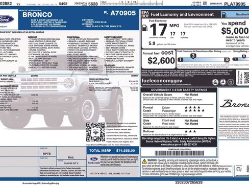 Used 2023 Ford Bronco Heritage Edition AWD/4WD image 13