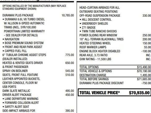 Used 2019 GMC Sierra 3500 SLT w/ Duramax Plus Package image 2