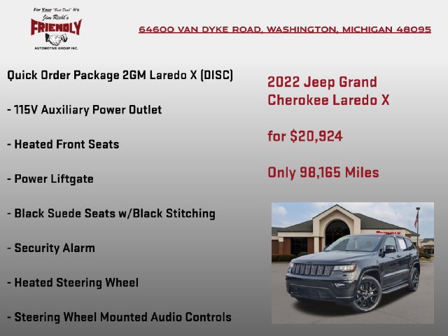 Used 2022 Jeep Grand Cherokee Laredo X AWD/4WD image 5