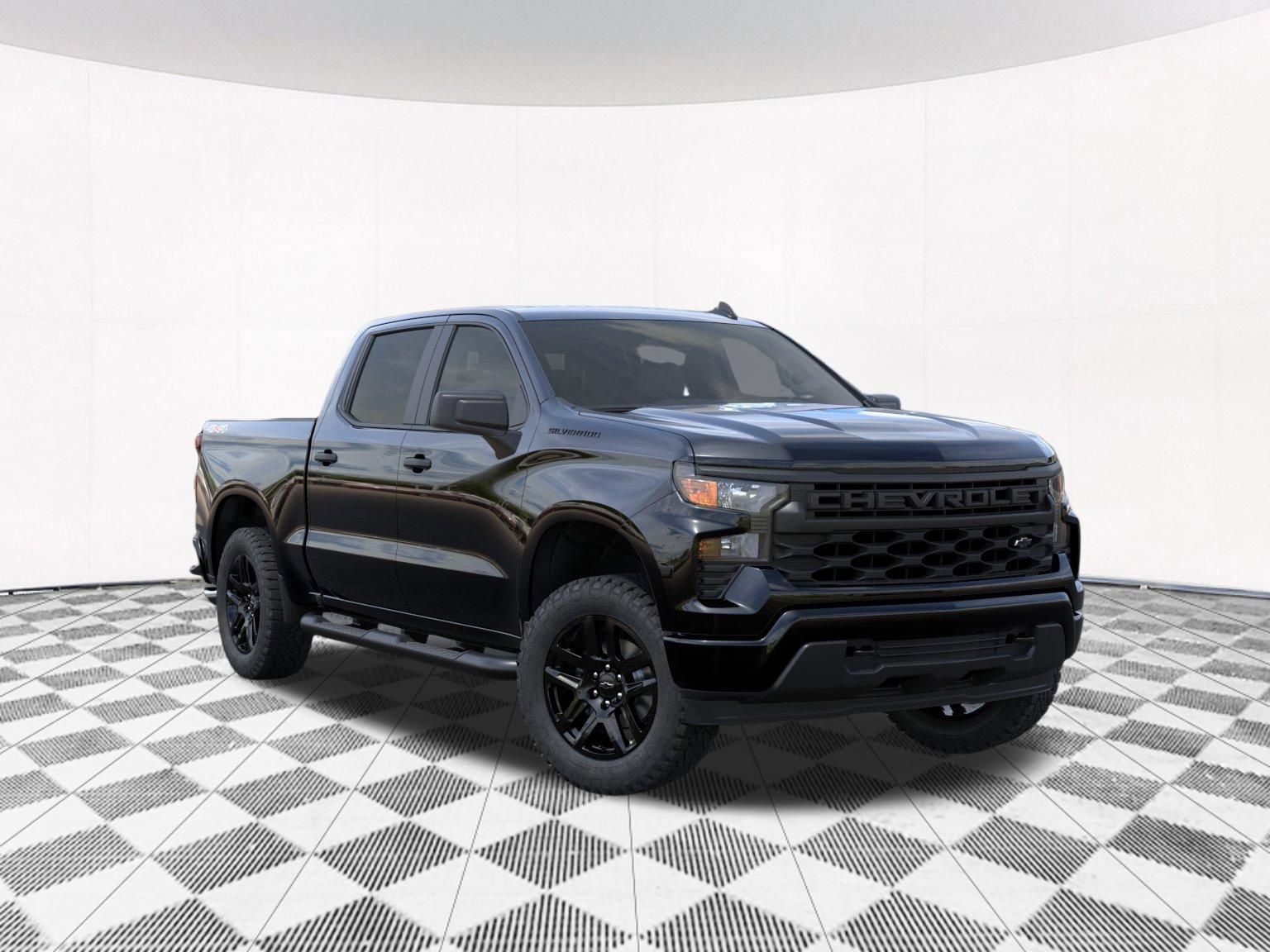 New 2026 Chevrolet Silverado 1500 Custom w/ Turbomax Blackout Package AWD/4WD image 12