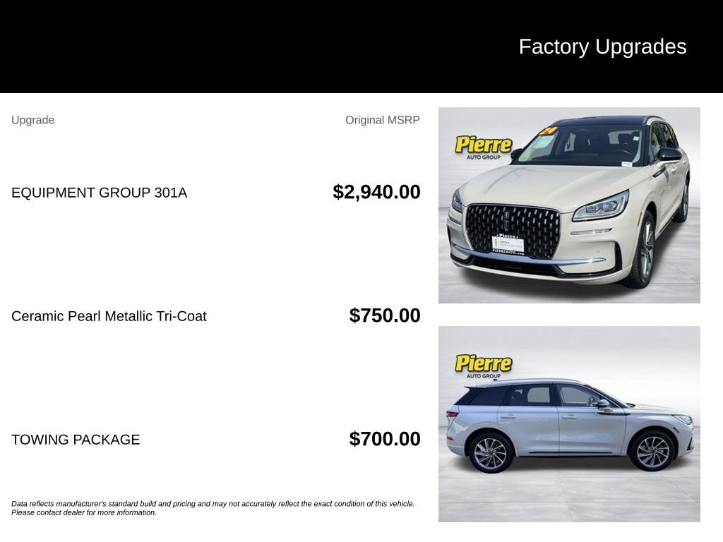 Certified 2024 Lincoln Corsair Grand Touring w/ Equipment Group 301A AWD/4WD image 13