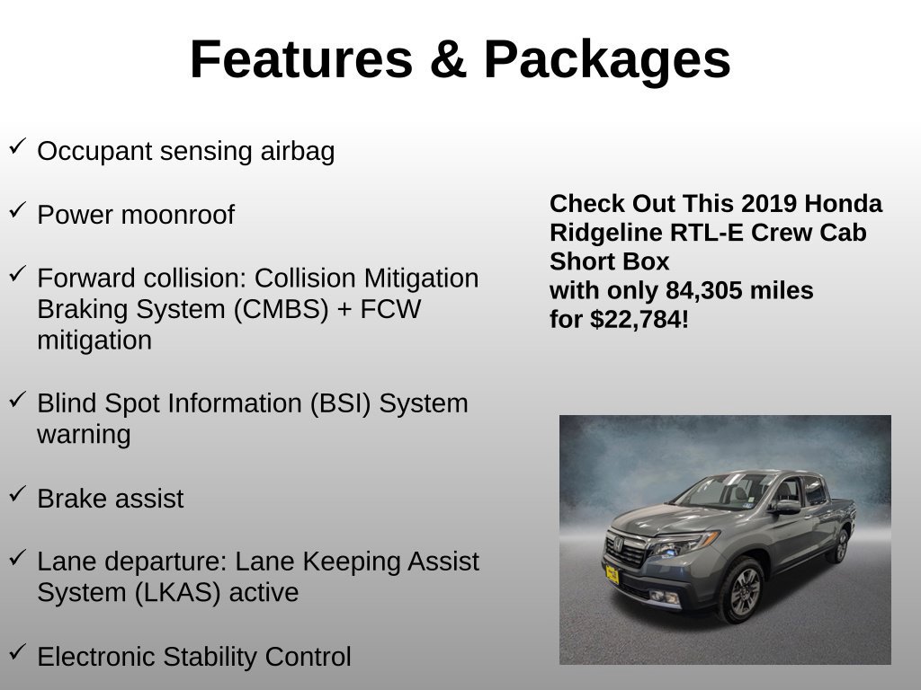 Used 2019 Honda Ridgeline RTL-E image 20