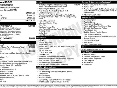 Used 2020 Lexus RC 350 w/ Premium Package image 28