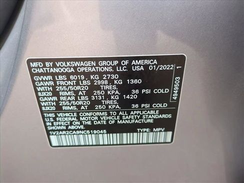 Used 2022 Volkswagen Atlas SEL R-Line image 26