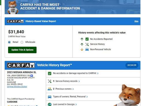 Used 2023 Nissan Armada SL w/ Captain's Chairs Package image 8