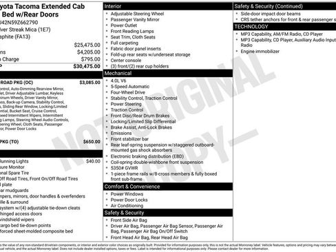 Used 2009 Toyota Tacoma 4x4 Access Cab V6 w/ TRD Off-Road Pkg image 9