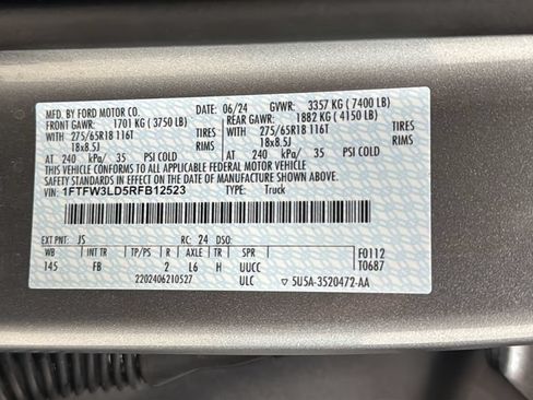 Used 2024 Ford F150 XLT w/ Equipment Group 302A MID AWD/4WD image 27