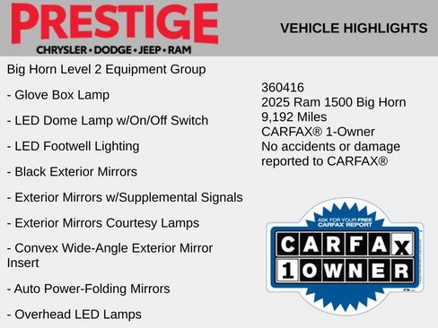 Used 2025 RAM 1500 Big Horn AWD/4WD image 6