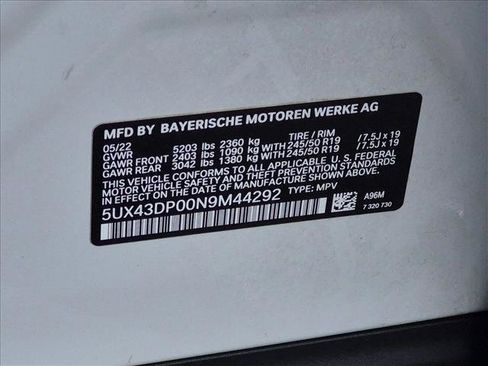 Certified 2022 BMW X3 sDrive30i w/ Premium Package 2 RWD image 27