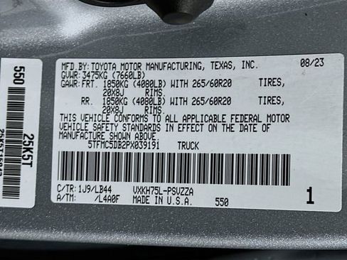 Used 2023 Toyota Tundra 1794 Edition AWD/4WD image 35